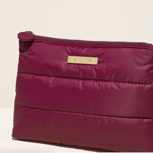 Rare Beauty Puffy Makeup Bag in Sultry Berry